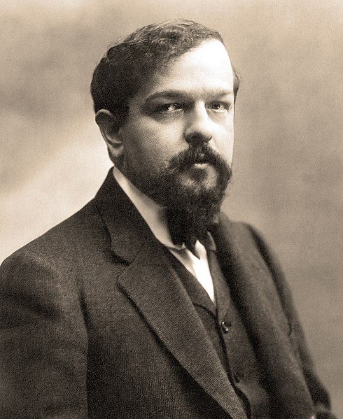 A picture of the composer of the month, Claude Debussy.